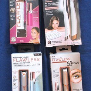 LOT OF 3 FLAWLESS FACIAL HAIR REMOVER